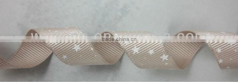 5/8 inch Grosgrain Star Printed Ribbon Wholesale