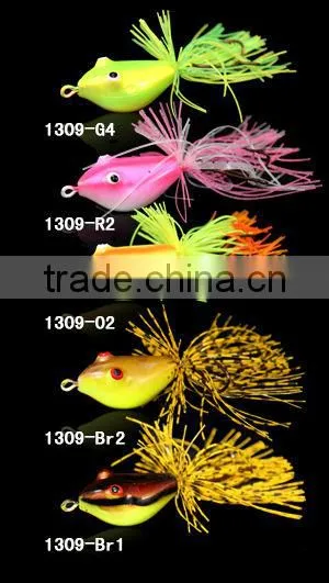 7.4g/40 mm 5colors,fishing frog bait ,stainless steel hook