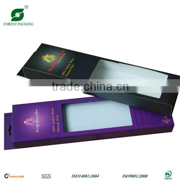 HAIR EXTENSION PACKING BOX WITH HANGING TAG