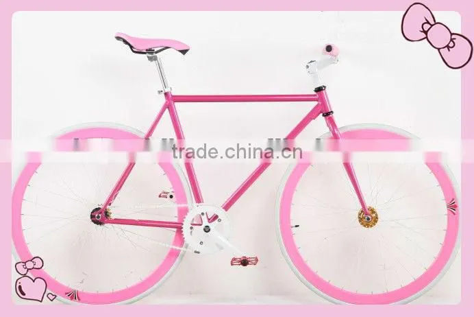 26" steel fixed gear bike with single speed