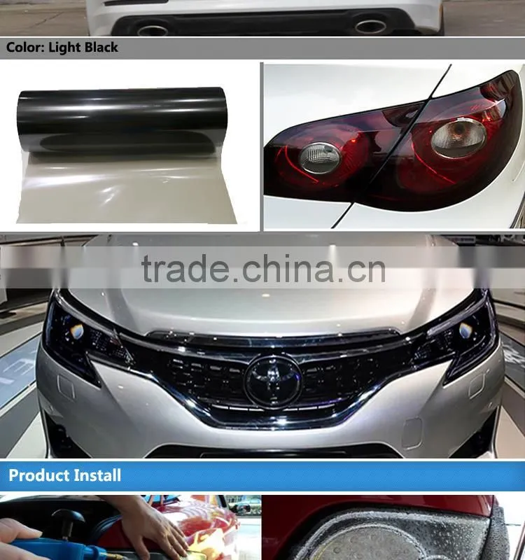 SINO CAR STICKER Waterproof PVC Vinyl Sticker Car Headlight Tint Film