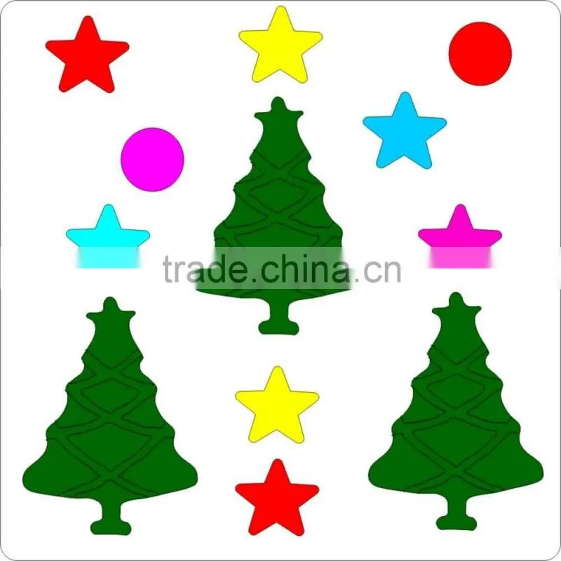 Christmas removable jelly window sticker