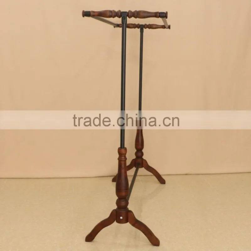 QD-F170 Wooden clothes hanging drying /display rack