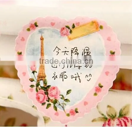 heart shape notepad
