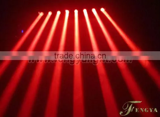 8pcs 10w 4in1 RGBW Led beam effect moving head light