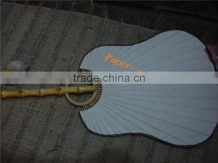 bamboo paper palm leaf fan