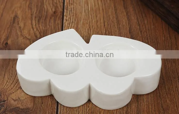Heart shape ceramic candlestick, candle holder, candle stand