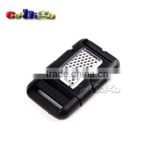 1" Webbing Plastic Embeddtion&Circular Buckle For Backpack Straps Luggage Accessories #FLC336-25