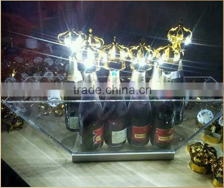 Super Hot Led crown champagne bottle cap light in the dark