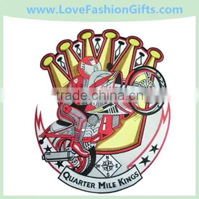 Round Woven Embroidered Patch