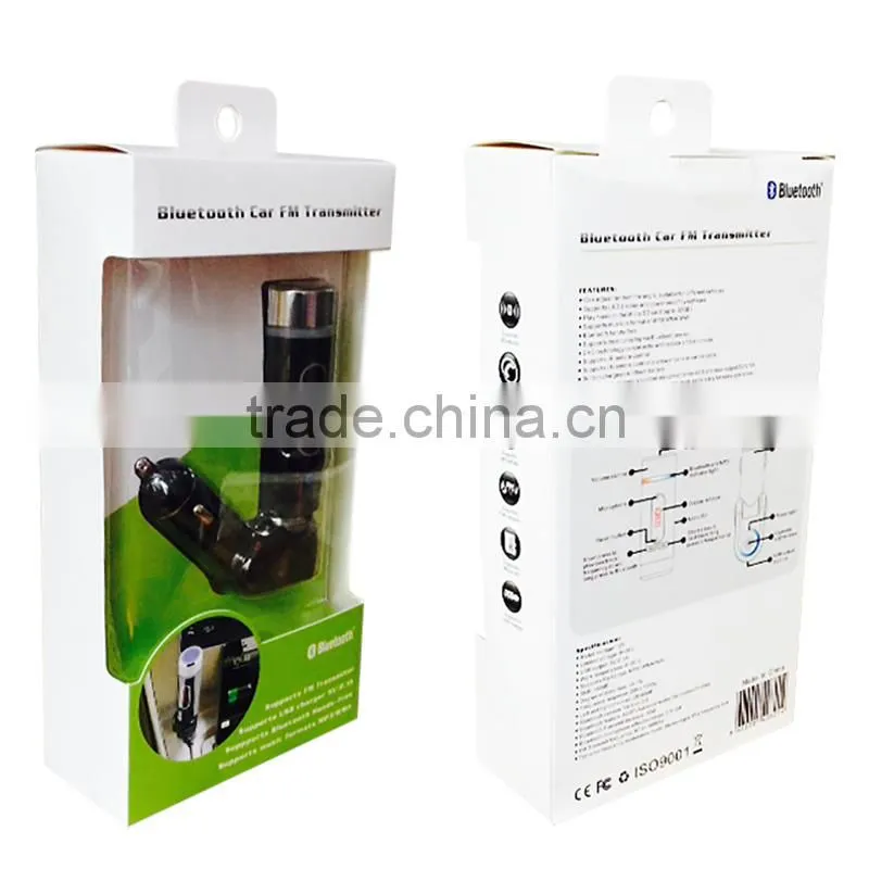 New Car Kit FM Transmitter For Smart Phone Handsfree Bluetooth Car Kit