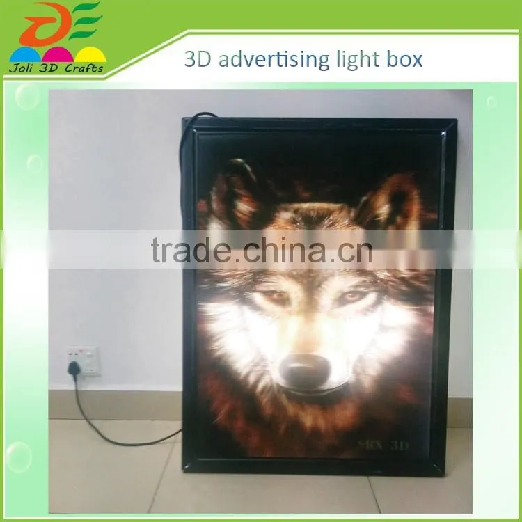 custom print business ceter square 3D light box