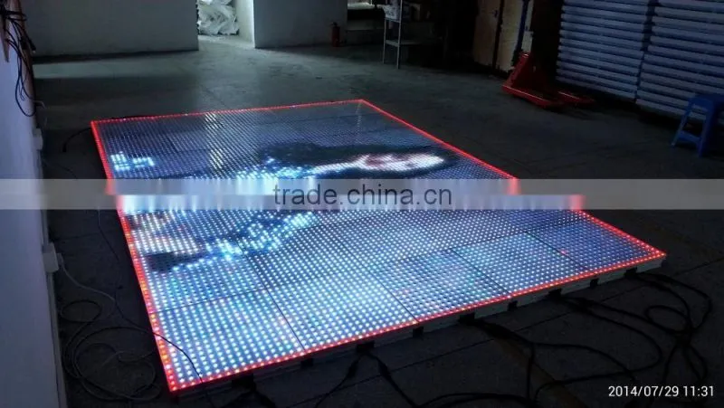 China LED Display Panel 50X50cm Video Dance Floor For Sale 3D Effect Stage Lighting Wedding Christmas Decorative Club Party