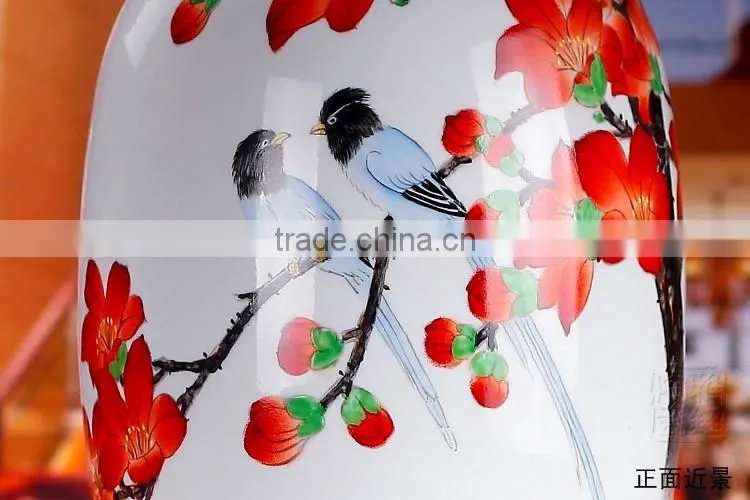 Chinese style ceramic hanging pendant led decorative fancy light