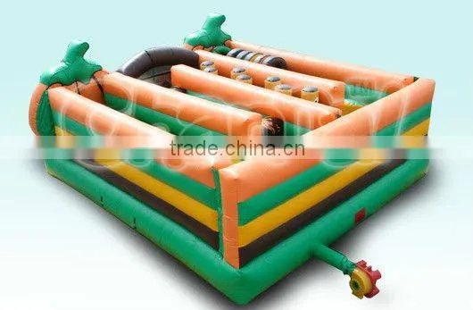 Halloween Inflatable Obstacle Game/Pumpkin Inflatable Obstacle