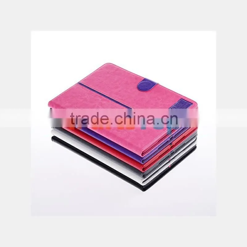 Wholesale Colored Leather Case For iPad 2 3 4 Flip Cover TPU Protective Book Case
