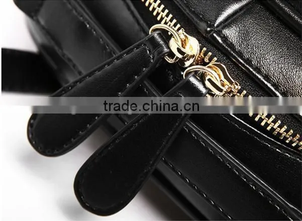 China cheap leather school backpack