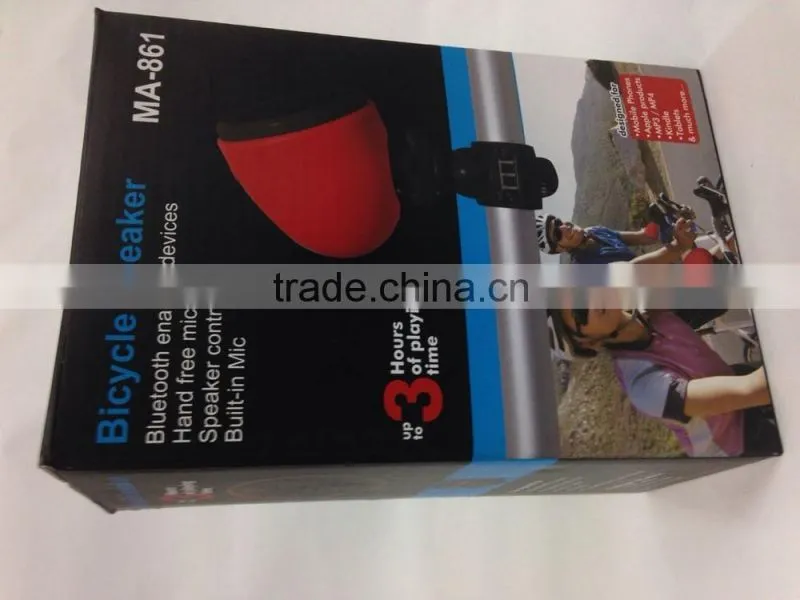 Excellent quality bluetooth waterproof speaker on bike+Microphone K-861