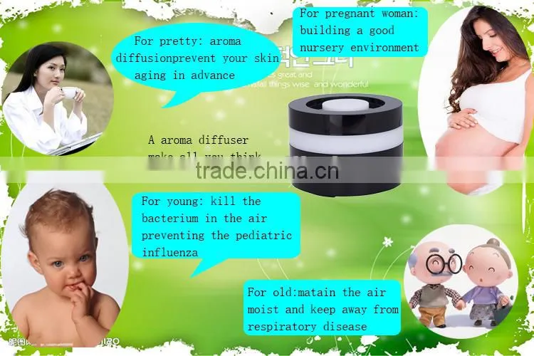 portable ul adapter operated aroma diffuser with essential oil