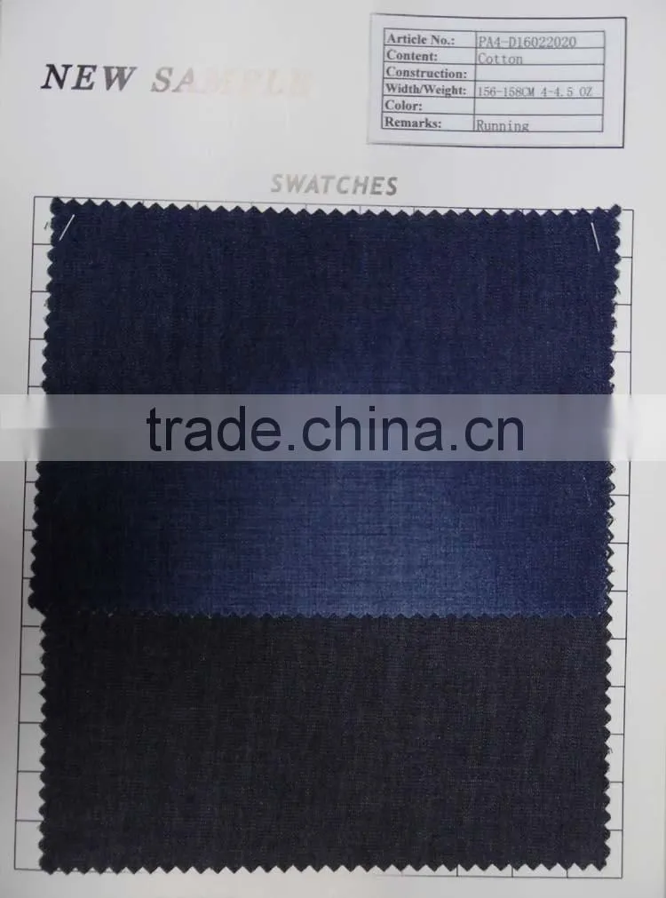 stock cotton jean denim fabric PA1-D16022017