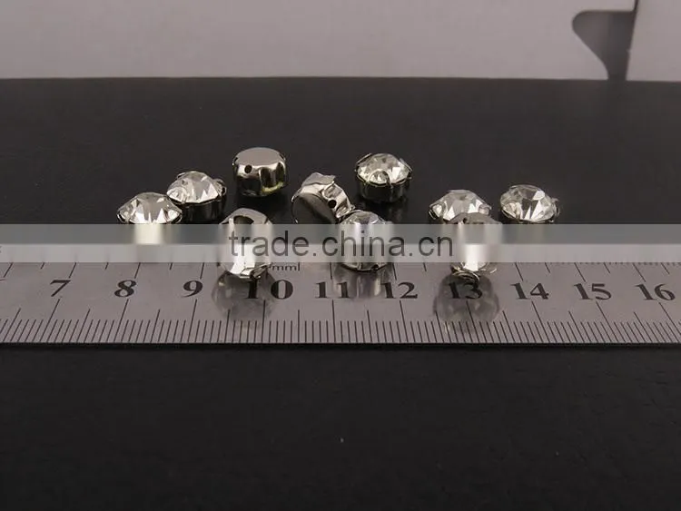 Decorative White Sew-on Stones Embellishments Wholesale Rhinestones
