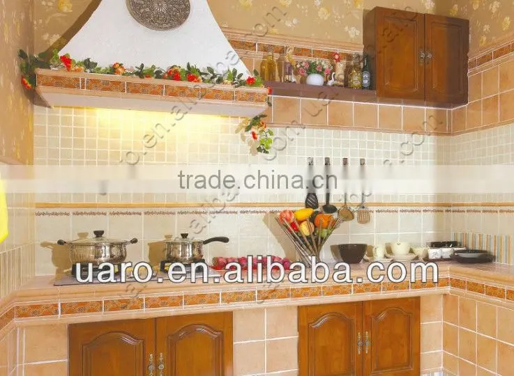 Non-slip decor rustic glazed ceramic antique brick style kitchen tiles