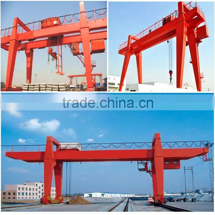double beam rail mounted gantry crane 25 ton