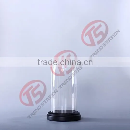 bell shape glass cloche with base