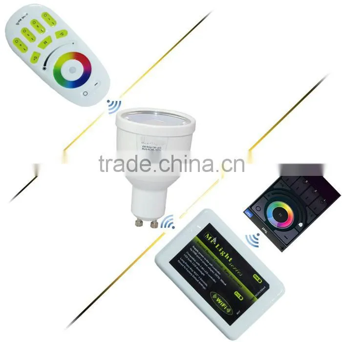 RF 4W GU10 wifi iphone controlled mi light gu10 rgbw LED Spot light