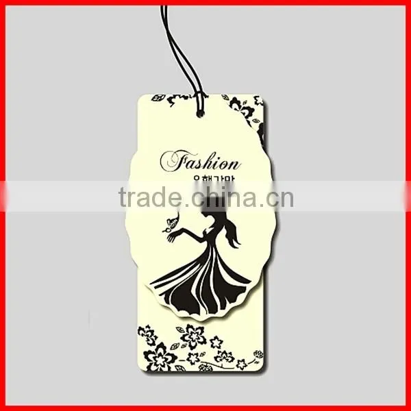 Modern Designed Colorful Gentlewomanly Printed Paper Hang Tags for Dress For Sale