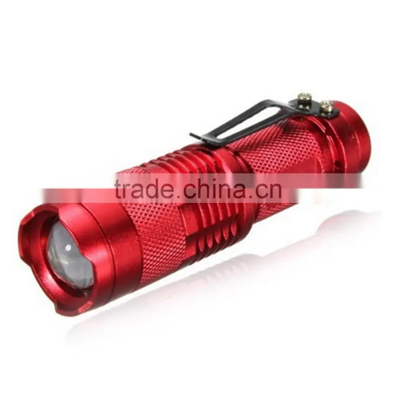 Promotional gift blue point flashlight rechargable