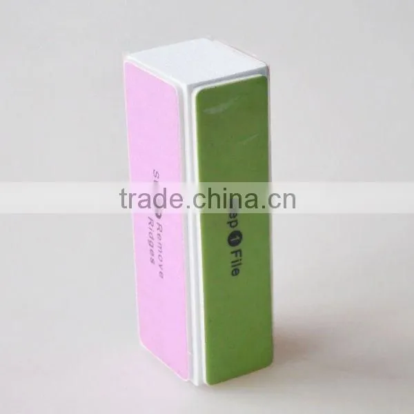 Custom 4 way sponge block neon nail polish buffer beauty 4 sides buffer block nail shining file buffer factory