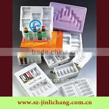 Transparent blister tray for cosmetics