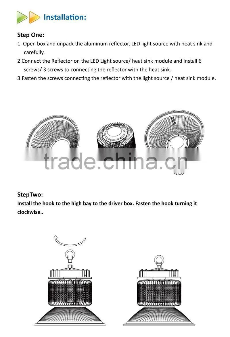 High Lumen UL DLC Listed 150W LED High Bay Light