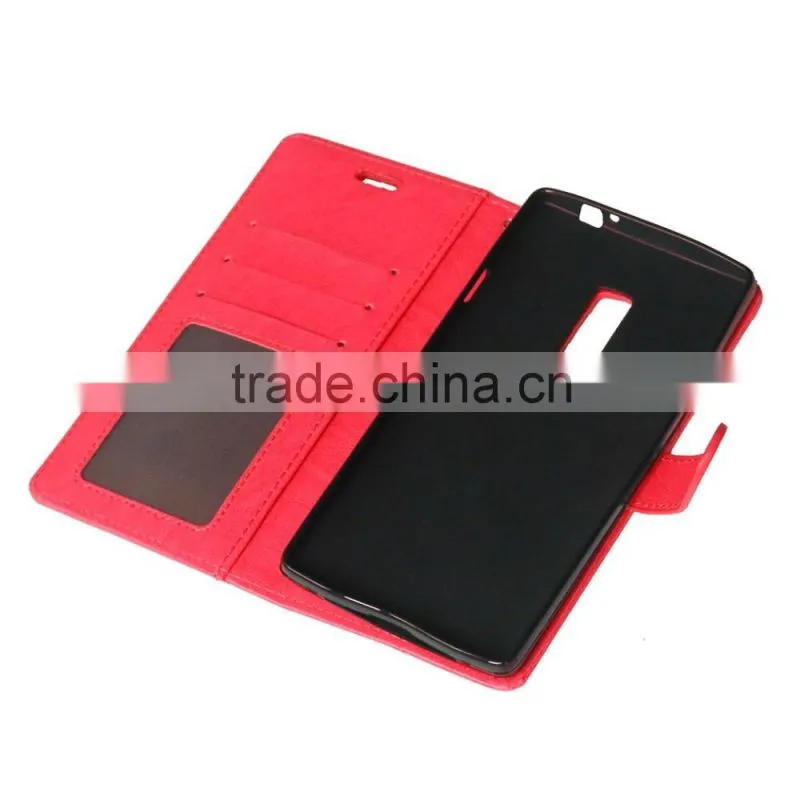 Mobile Phone PU Leather Flip Card-slot Case for OnePlus 2