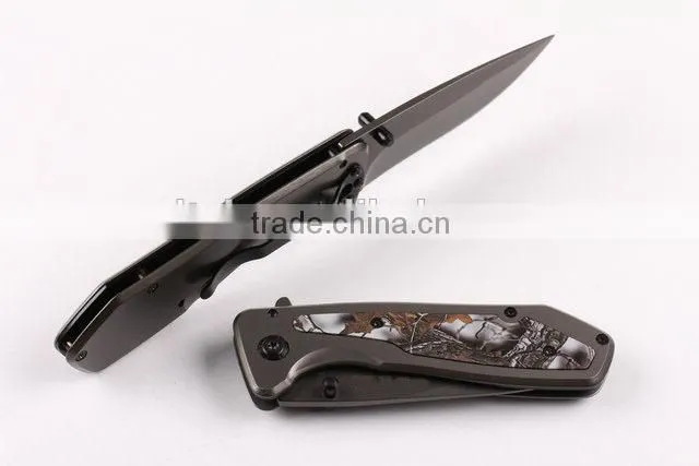OEM 440 blade pocket knife with Titanium surface