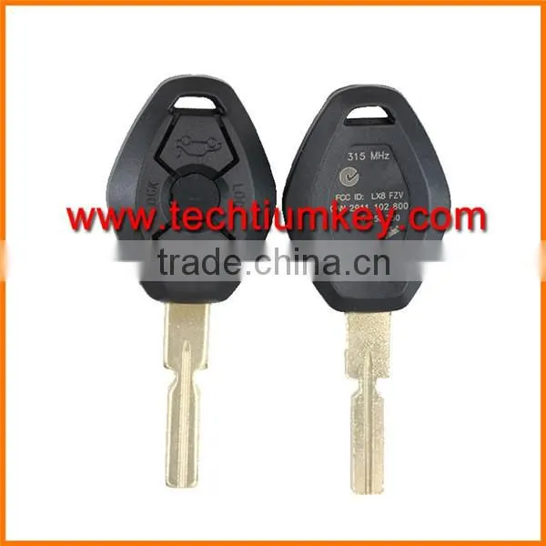 key blanks wholesale 2 buttons blank with 2 track blade car key shell for BMW e46 e39 e 36 e 34 x5