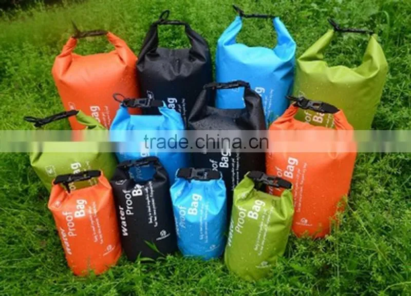 European Standard 1L/5L/10L/20L Different Size PVC Waterproof Dry Bag Backpack with Shoulder Strap