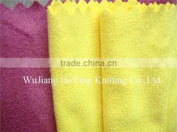 knitted tricot suede fabric