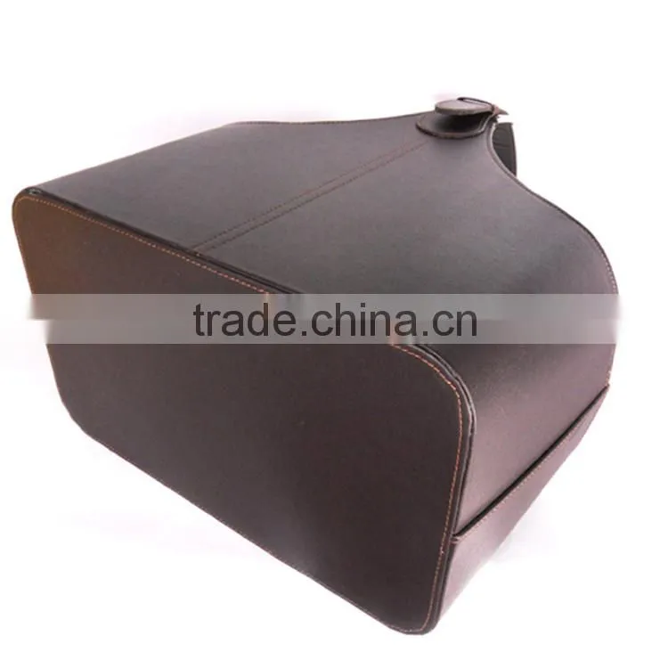 leather storage baskets wine basket