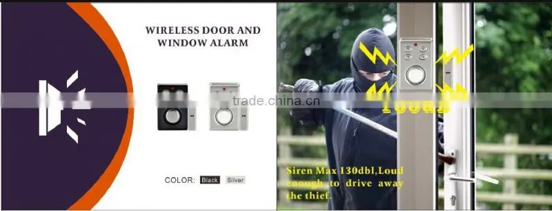 Home Usage Wireless Solar Door and Window Siren Alarm