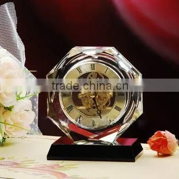 2016 fancy popular crystal clock
