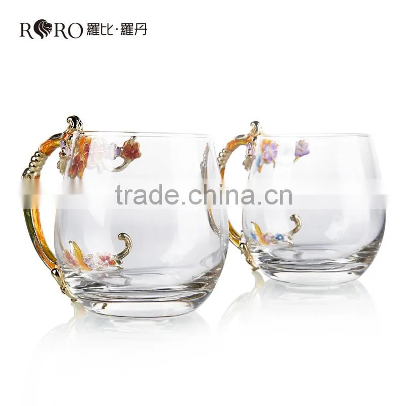 RORO glass water cup craft pewter craft home /household decoration world brand