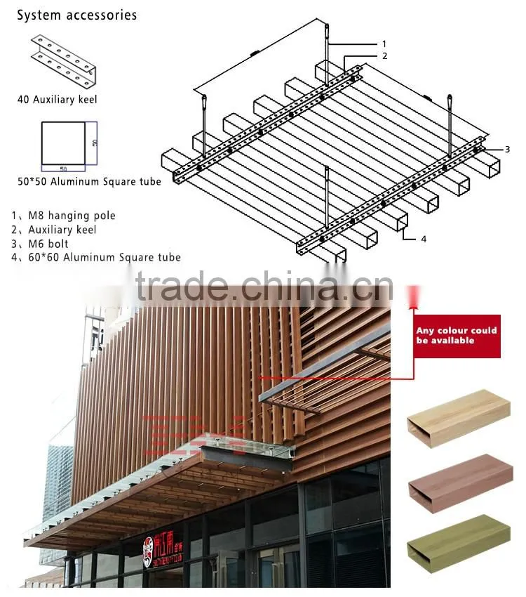 Building materials profile ceiling aluminum ceiling plate