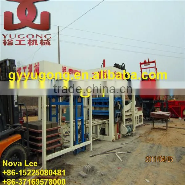 high performance QT6/8/ 10-15 hydraform cement brick making machine