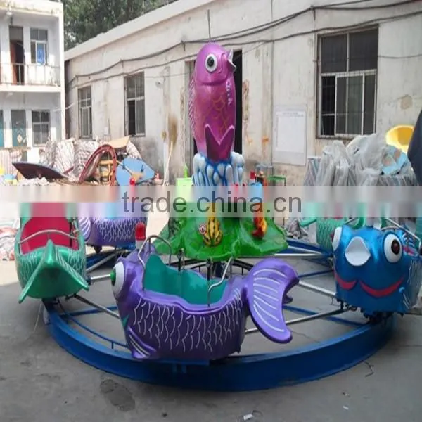 Rotating swing rides Carp jumps over the dragen gate amusement children games