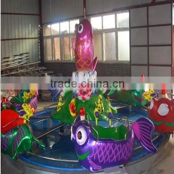 Rotating swing rides Carp jumps over the dragen gate amusement children games