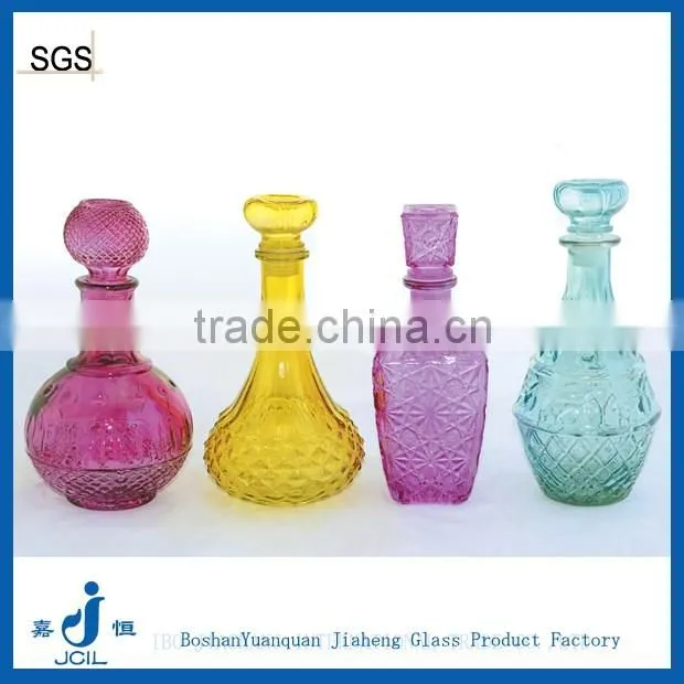 Colored glass wine pot for vodka