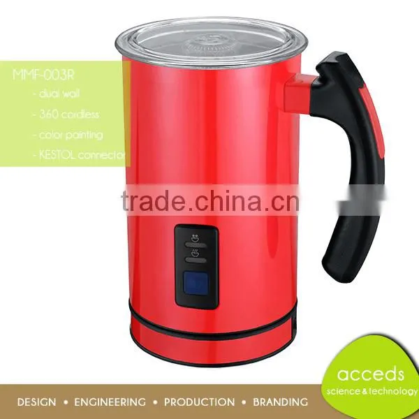One Button Operation Automatic Cappuccino Quality Coffee Milk Frother