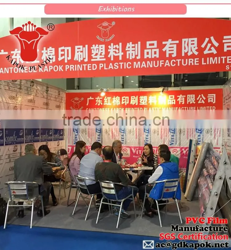 good quality pvc film printed pvc packing mattress sheet